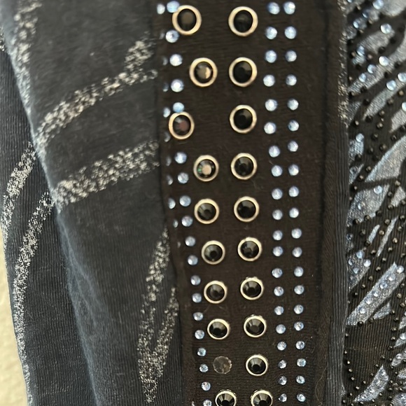 Affliction Black Short Sleeve Skull Tee - Picture 2 of 8